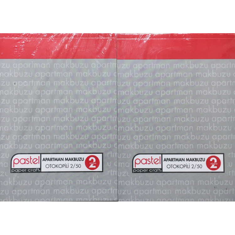 PASTEL 2/50 OTOKOPİLİ APARTMAN MAKBUZU *12