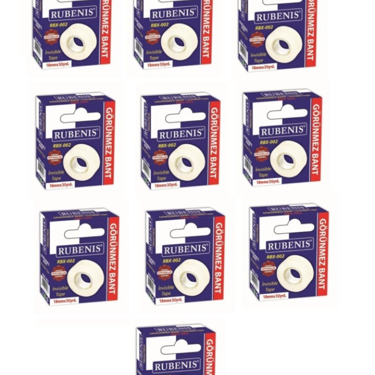 Rubenis 18X30mt Görünmez Bant Rbx-002 12Lİ Rubenis 18X30mt Görünmez Bant Rbx-002 12Lİ