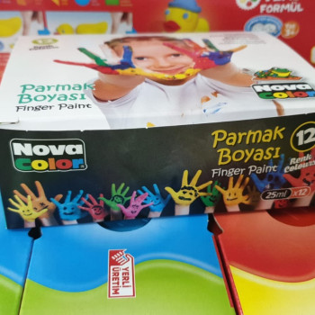 NovaColor 25ml Parmak Boya 12'Li Tk Nc-460