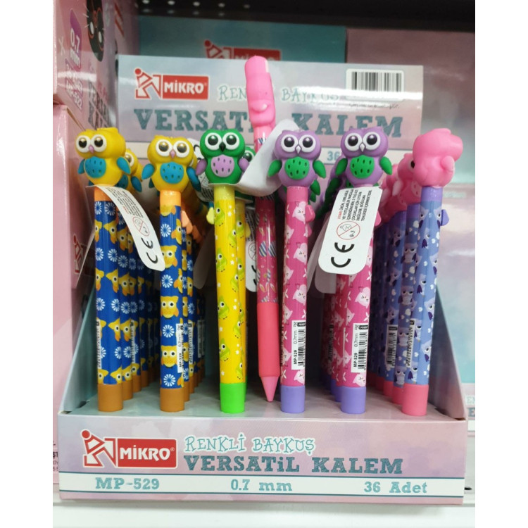 MİKRO  MP-529 VERSATİL KALEM 0.7 RENKLİ BAYKUŞ (BOX36)