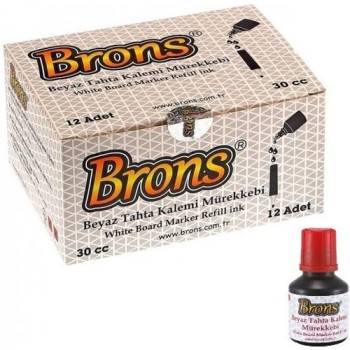 Brons BR-352 Tahta Kalem Mürekkebi Kırmızı 30cc (BOX12) Brons BR-352 Tahta Kalem Mürekkebi Kırmızı 30cc (BOX12)