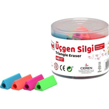 COLORLAND SLG16 ÜÇGEN KALEM TUTUCULU SİLGİ (BOX48) COLORLAND SLG16 ÜÇGEN KALEM TUTUCULU SİLGİ (BOX48)