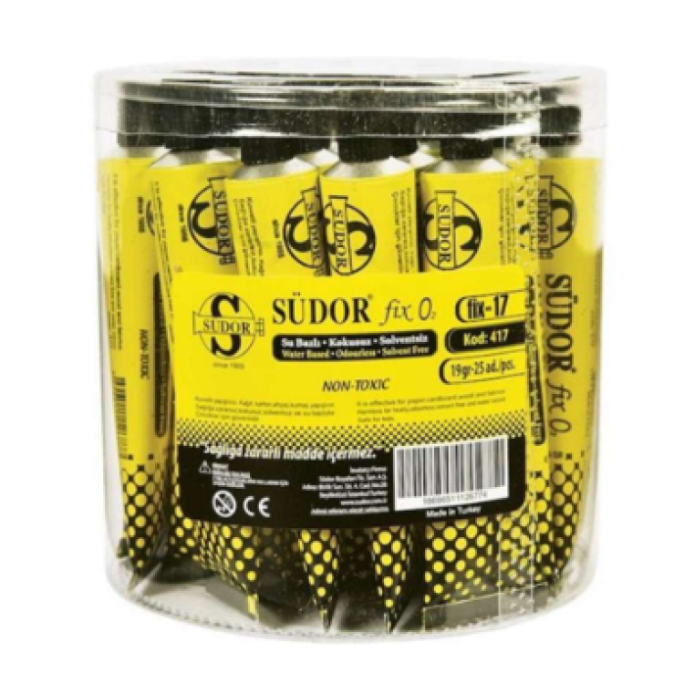 Südor Yapıştırıcı Fix No:17 19 g  Su Bazlı (box25) SD417