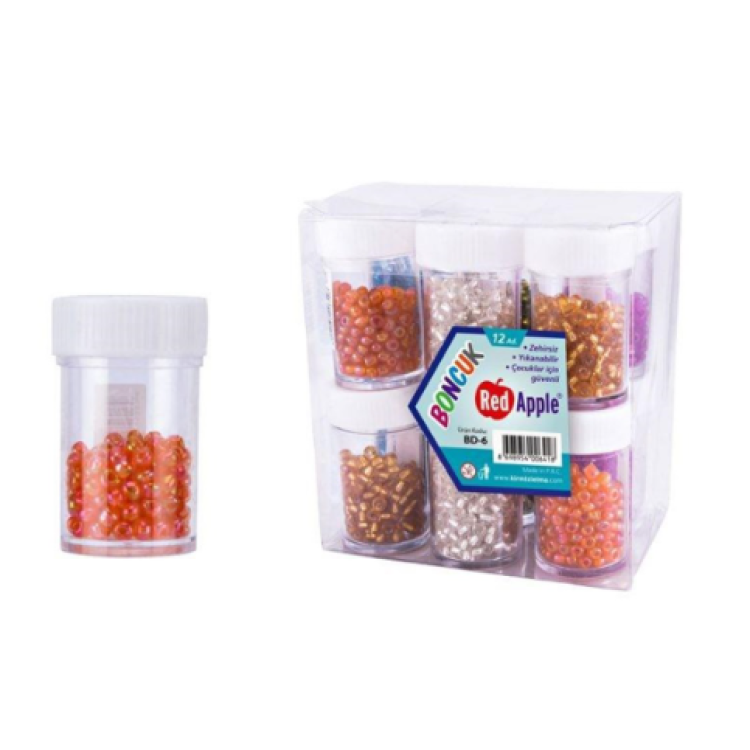 RED APPLE BD-6 BONCUK 12Lİ *K RED APPLE BD-6 BONCUK 12Lİ *K