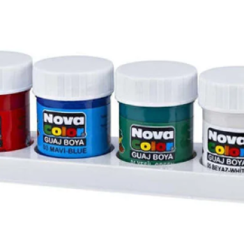 NOVACOLOR NC-113 6 RENK ŞİŞE GUAJ BOYA 30ML 6 RENK (10AL 11 GELSİN)  *K NOVACOLOR NC-113 6 RENK ŞİŞE GUAJ BOYA 30ML 6 RENK (10AL 11 GELSİN)  *K