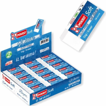 MİKRO 2B-30TR BEYAZ SOFT SİLGİ (BOX30) MİKRO 2B-30TR BEYAZ SOFT SİLGİ (BOX30)