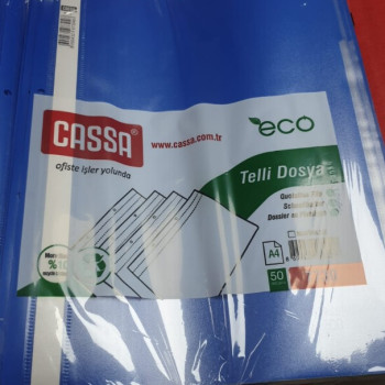 Cassa 7730 Telli Dosya Eco Mavi 50li