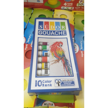 Südor SD572 Guaj Boya 10 Renk Tüp 8.5ml