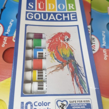 Südor SD572 Guaj Boya 10 Renk Tüp 8.5ml Südor SD572 Guaj Boya 10 Renk Tüp 8.5ml