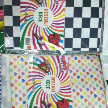 TRİXCLASS T-711 A4 DESENLİ KEÇE 10 LU