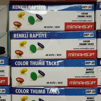 MİMAKS RRP-30 RENKLİ RAPTİYE 48 KUTU MİMAKS RRP-30 RENKLİ RAPTİYE 48 KUTU