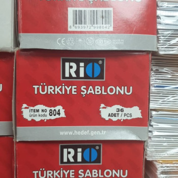 Rio 804 Türkiye Haritası Şablonu Cetvel 36lı Rio 804 Türkiye Haritası Şablonu Cetvel 36lı