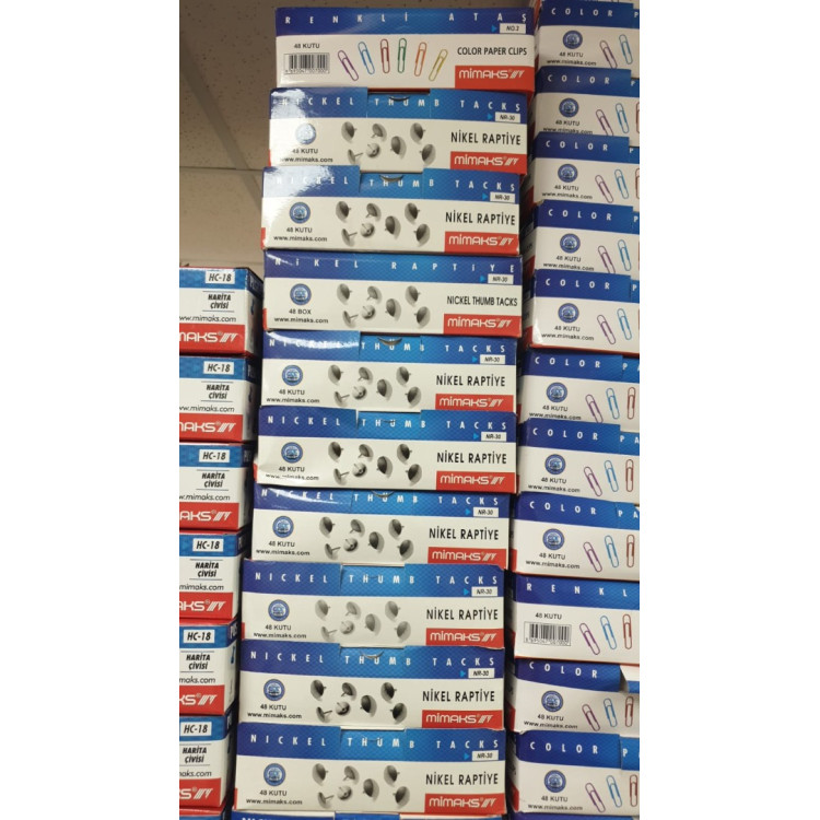 MİMAKS NİKEL RAPTİYE 48 KUTULU NR-30 *K MİMAKS NİKEL RAPTİYE 48 KUTULU NR-30 *K