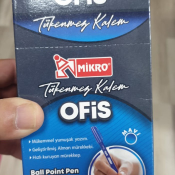 MİKRO M-40 OFİS TÜKENMEZ KALEM 50Lİ MAVİ  MİKRO M-40 OFİS TÜKENMEZ KALEM 50Lİ MAVİ