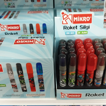 MİKRO RK-301 ROKET SİLGİ 36LI MİKRO RK-301 ROKET SİLGİ 36LI