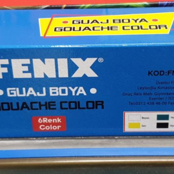 Fenix FN101 Guaj Boya 6lı 15ml Fenix FN101 Guaj Boya 6lı 15ml