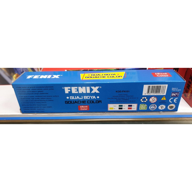 Fenix FN101 Guaj Boya 6lı 15ml