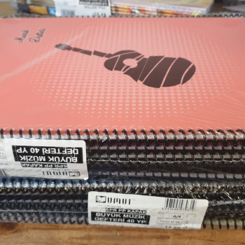 NEW STYLE A4 PP SPİRALLİ 40YP MÜZİK DEFTERİ (BOX12) *DF NEW STYLE A4 PP SPİRALLİ 40YP MÜZİK DEFTERİ (BOX12) *DF