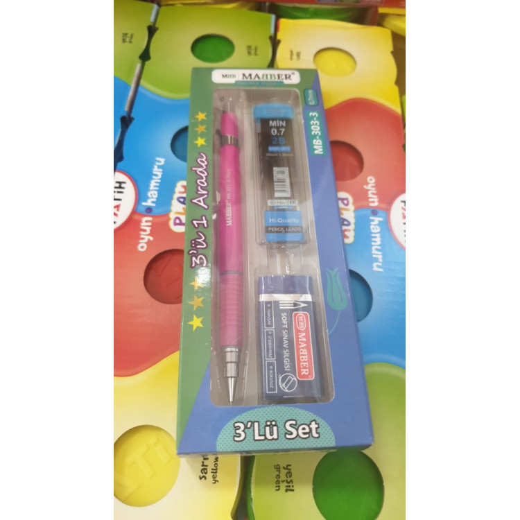 MABBER KALEM SET 3Ü 1ARADA M-303-3