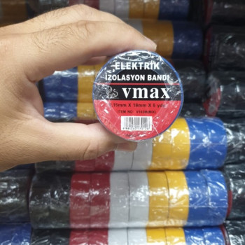 VMAX V103M RENKLİ ELEKTRİK BANDI 18MMx5MT 10LU VMAX V103M RENKLİ ELEKTRİK BANDI 18MMx5MT 10LU