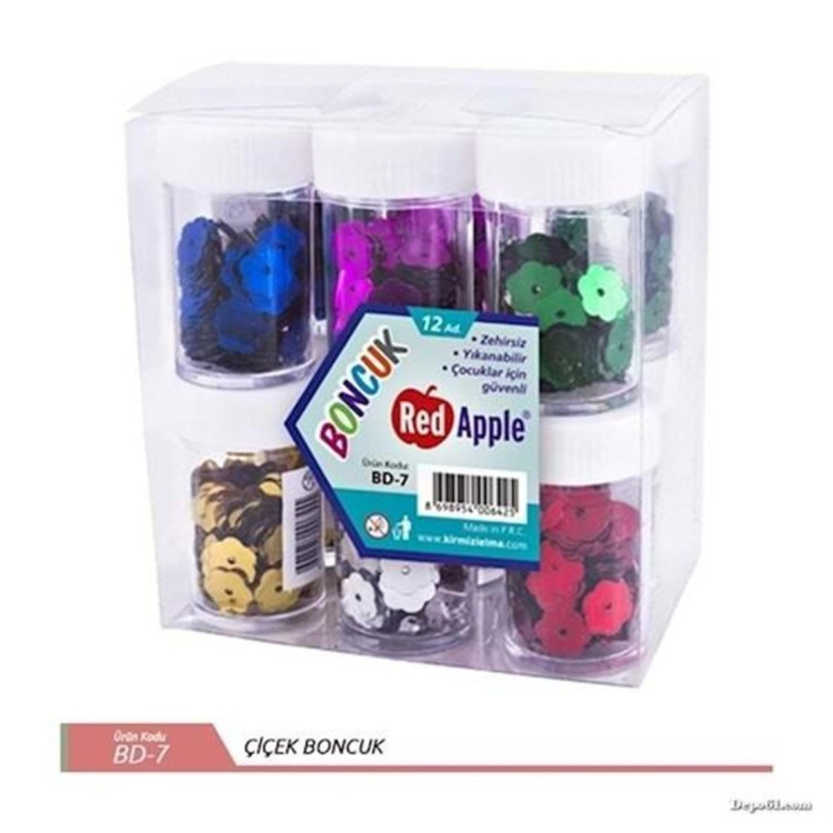 RED APPLE BD-7 ÇİÇEK PUL 12Lİ