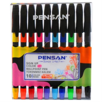 PENSAN 2410R TÜKENMEZ KALEM 10 RENK PENSAN 2410R TÜKENMEZ KALEM 10 RENK