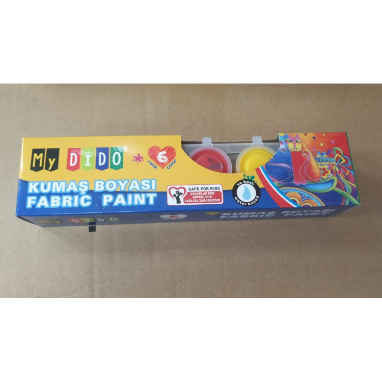 MyDido MY99 Kumaş Boya Set 6 Renk x 22ml