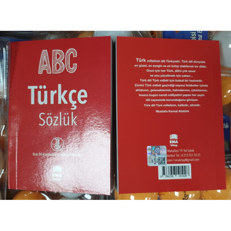 ABC TÜRKÇE SÖZLÜK KARTON KAPAK /EMA 9786258191028