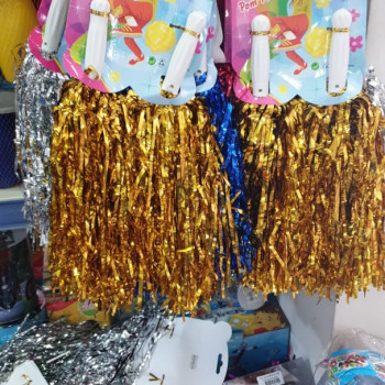 23 NİSAN GÖSTERİ AMİGO PONPON EKO 2Lİ -GOLD/ALTIN- METALİZE (12ÇİFT) *23nisan