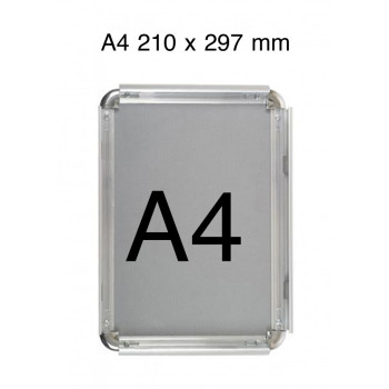 Alüminyum Çerçeve Rondo Köşe A4  21X30 - Metalik Gri  Alüminyum Çerçeve Rondo Köşe A4  21X30 - Metalik Gri
