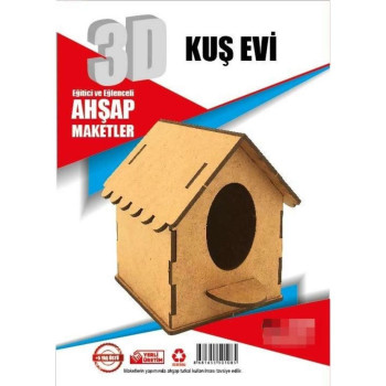 KUŞ EVİ KÜÇÜK DEMONTE MAKET -D06 KUŞ EVİ KÜÇÜK DEMONTE MAKET -D06