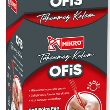 MİKRO M-40 OFİS TÜKENMEZ KALEM 50Lİ KIRMIZI MİKRO M-40 OFİS TÜKENMEZ KALEM 50Lİ KIRMIZI