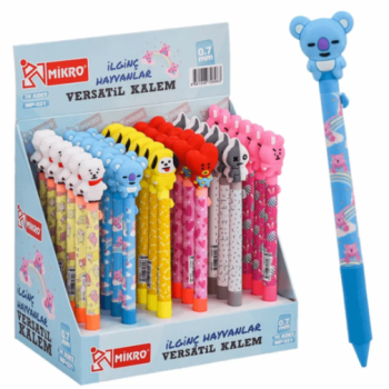 MİKRO MP-521 VERSATİL KALEM 0.7 İLGİNÇ HAYVANLAR (BOX36) MİKRO MP-521 VERSATİL KALEM 0.7 İLGİNÇ HAYVANLAR (BOX36)