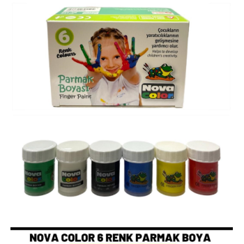 NOVACOLOR NC-138 PARMAK BOYASI 25ML 6RENK NOVACOLOR NC-138 PARMAK BOYASI 25ML 6RENK