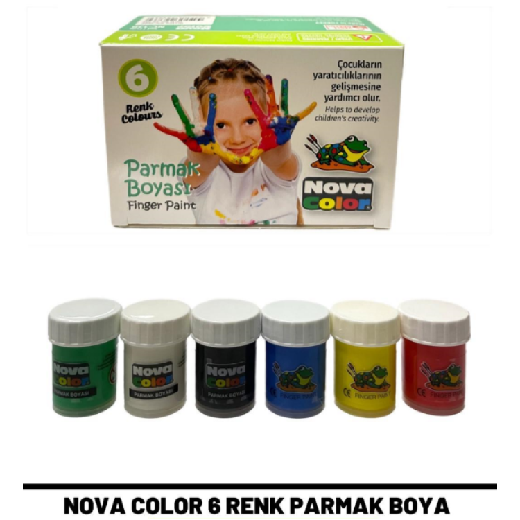 NOVACOLOR NC-138 PARMAK BOYASI 25ML 6RENK NOVACOLOR NC-138 PARMAK BOYASI 25ML 6RENK