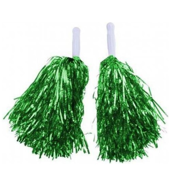 23 NİSAN GÖSTERİ AMİGO PONPON 2Lİ -YEŞİL- METALİZE (12ÇİFT)