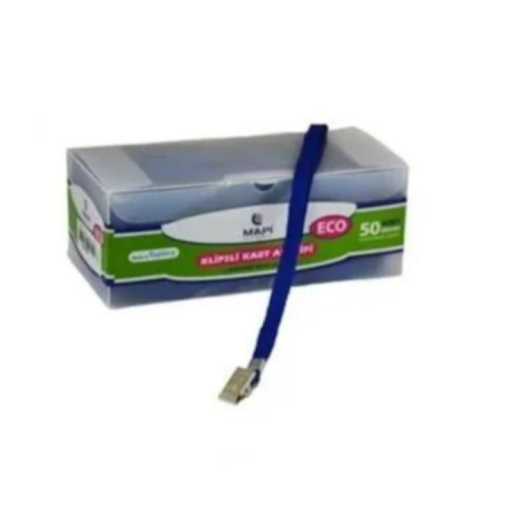 MAPİ 26 52 METAL KLİPSLİ ASKI İPİ LACİVERT 50Lİ