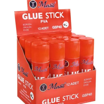 MASİS GSP40 GLUE STİCK PVA 40GR 12Lİ MASİS GSP40 GLUE STİCK PVA 40GR 12Lİ