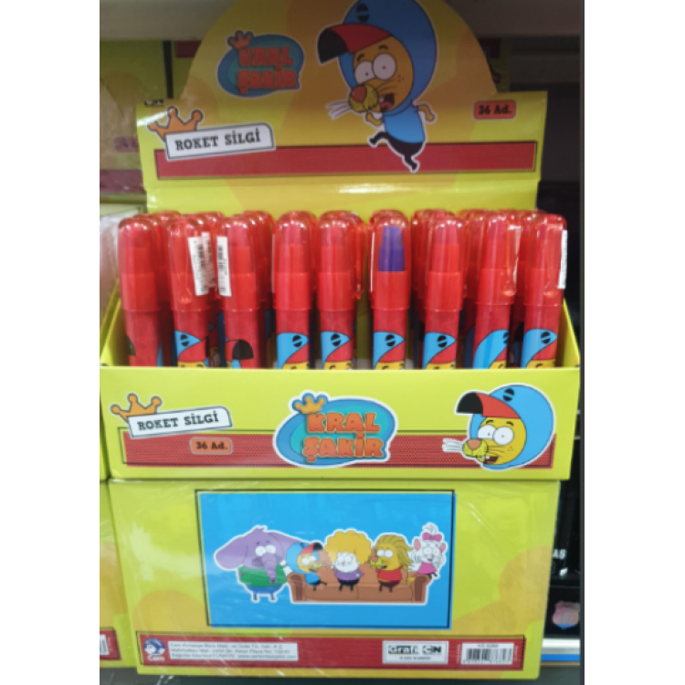 KRAL ŞAKİR KS-6288 ROKET SİLGİ 36LI