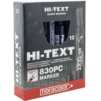 Hİ-TEXT 830PC KOLİ KALEMİ KESİK UÇ 12Lİ SİYAH Hİ-TEXT 830PC KOLİ KALEMİ KESİK UÇ 12Lİ SİYAH