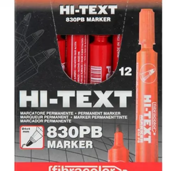 Hİ-TEXT 830PB KOLİ KALEMİ YUVARLAK UÇ 12Lİ KIRMIZI Hİ-TEXT 830PB KOLİ KALEMİ YUVARLAK UÇ 12Lİ KIRMIZI