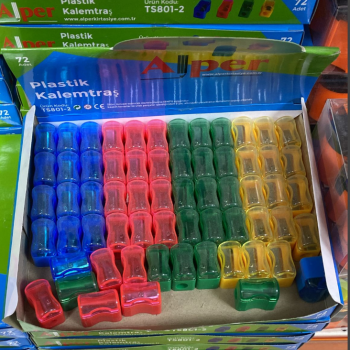 ALPER TS801-2 PLASTİK KALEMTRAŞ (BOX72)