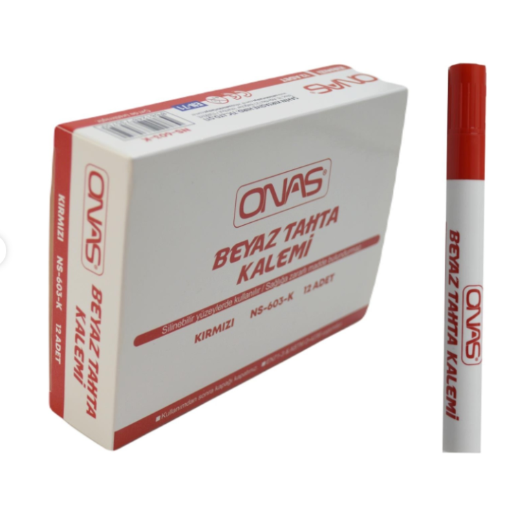ONAS NS-603M TAHTAKALEMİ KIRMIZI 12Lİ