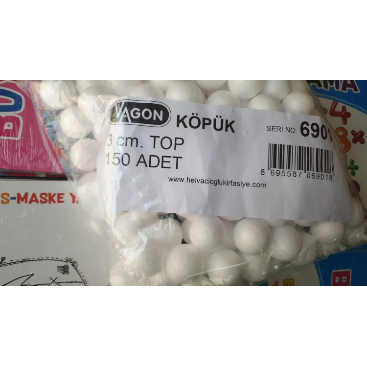 STRAFOR KÖPÜK TOP 3CM 150LÜ /VAGON