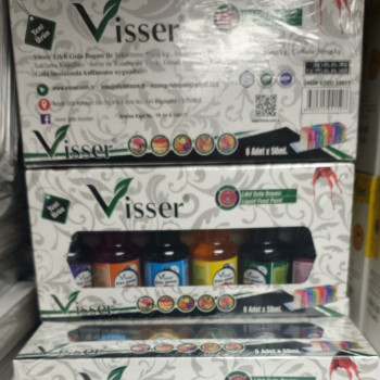 VİSSER 09011 LİKİT GIDA BOYASI 50ML 6RENK #2 VİSSER 09011 LİKİT GIDA BOYASI 50ML 6RENK #2