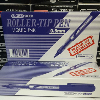 AIHAO 2000A ROLLER 05.mm KALEM MAVİ (BOX12) İMZA AIHAO 2000A ROLLER 05.mm KALEM MAVİ (BOX12) İMZA