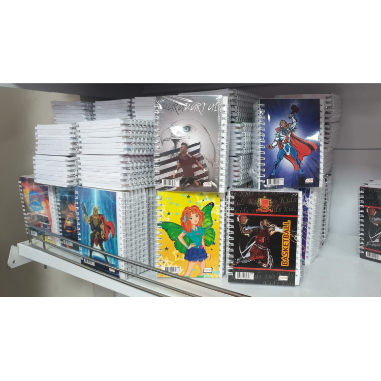 PASTEL A6 14X11CM SPİRALLİ KARTON KAPAK NOT DEFTERİ (BOX12) KARELİ KIZ/ERKEK 8697631913971