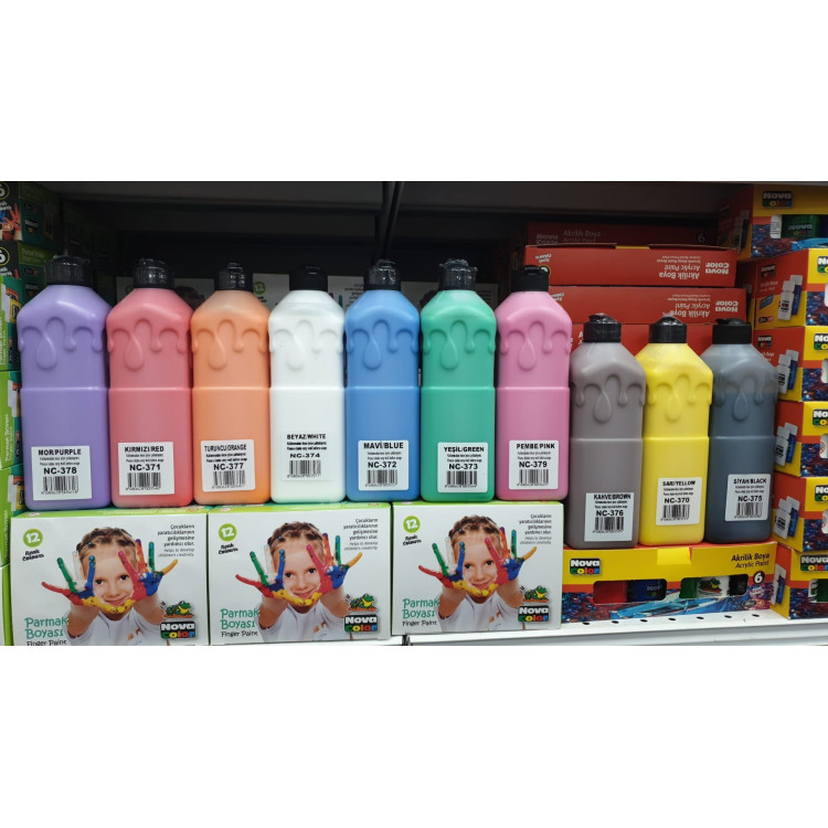 NOVACOLOR 500GR PARMAK BOYASI (renk seçiniz)