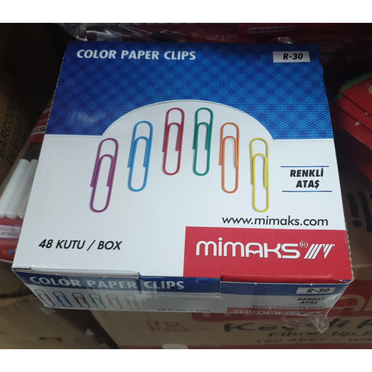 MİMAKS R-30 RENKLİ ATAŞ (BOX48)