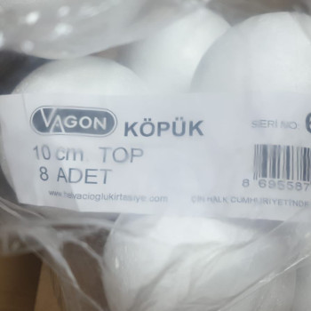 STRAFOR 6940 KÖPÜK TOP 10CM 8Lİ /VAGON